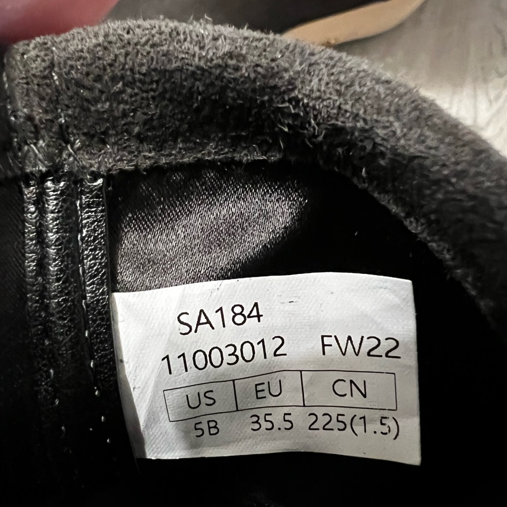 Stuart Weitzman - Stuart 85 Stretch Suede Ankle Boots, Slate Gray - Size 5B - Picture 7 of 8